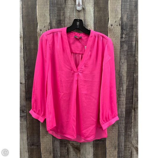Top Long Sleeve By Vince Camuto In Pink, Size: M
