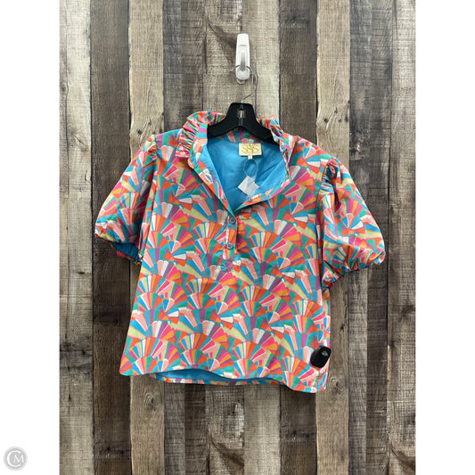 Top Short Sleeve By Cmc In Multi-colored, Size: M
