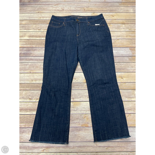 Jeans Flared By Chicos In Blue Denim, Size: 10