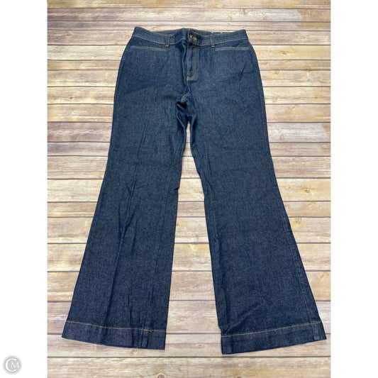 Jeans Flared By Talbots In Blue Denim, Size: 12