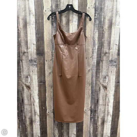 Dress Casual Midi By Sofia By Sofia Vergara In Brown, Size: S
