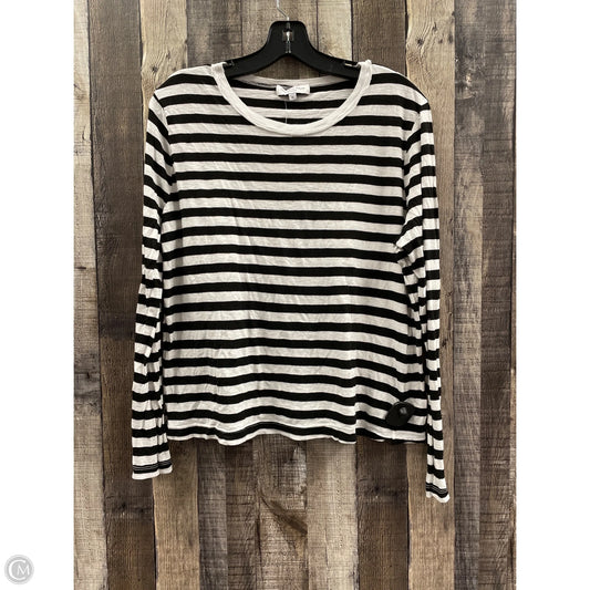 Top Long Sleeve By Michael Stars In Striped Pattern, Size: Xl
