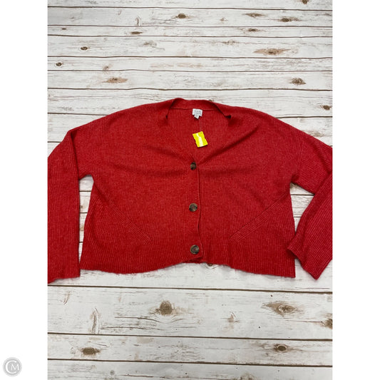 Cardigan By Peyton Jensen In Red, Size: L