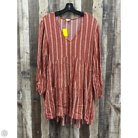 Dress Casual Short By Peach Love Cream California In Multi-colored, Size: S
