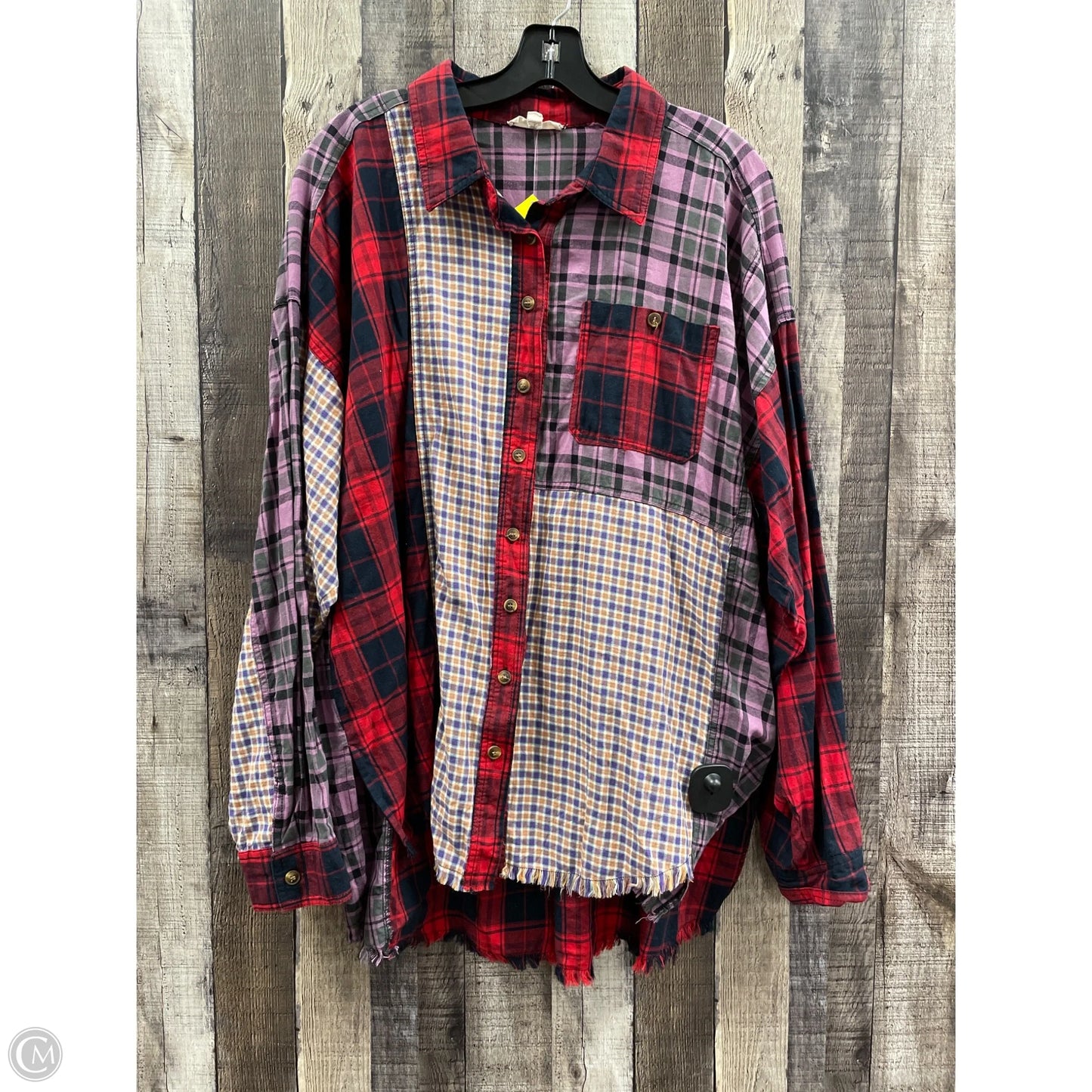 Top Long Sleeve By Easel In Multi-colored, Size: L