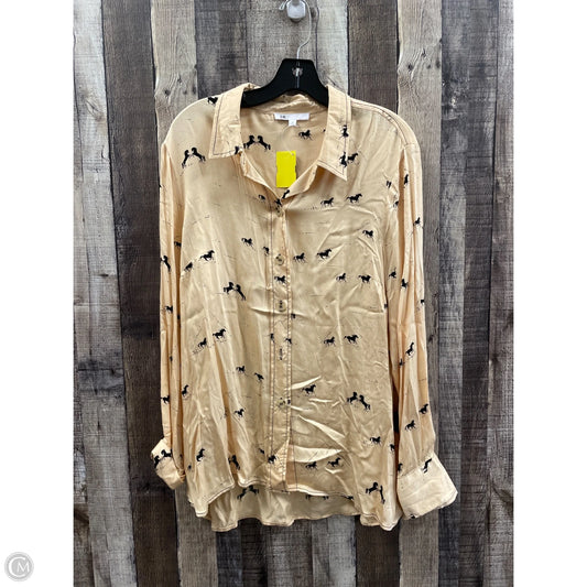 Top Long Sleeve By Dr2 In Cream, Size: Xl
