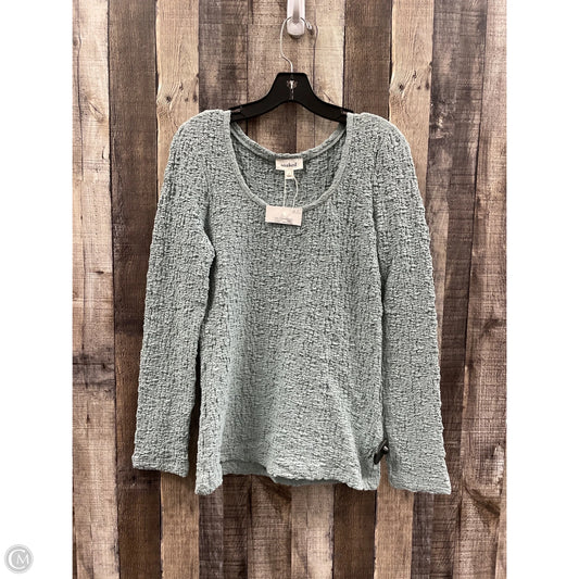 Top Long Sleeve By Cme In Green, Size: M