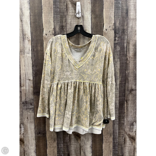 Top Long Sleeve By Ces Femme In Multi-colored, Size: S