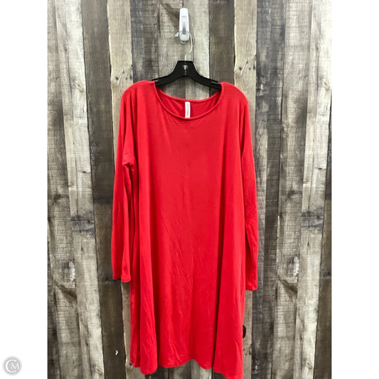 Cardigan By Zenana Outfitters In Red, Size: 2x