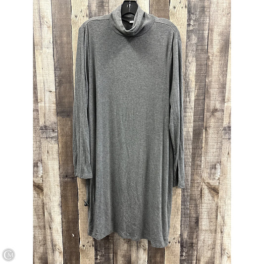 Dress Casual Midi By Gap In Grey, Size: Xxl