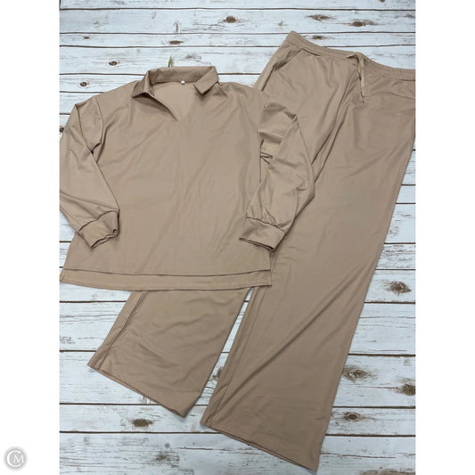 Pants Set 2pc By Cmf In Tan, Size: L