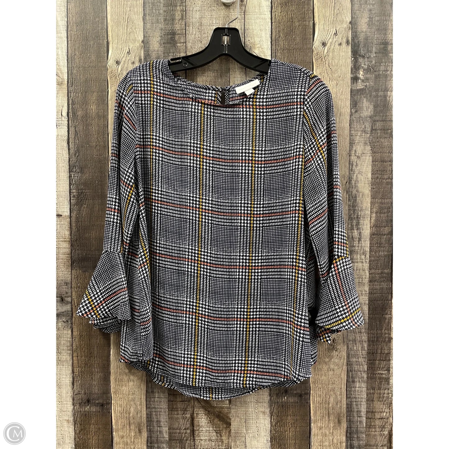 Top 3/4 Sleeve By Charter Club In Multi-colored, Size: S