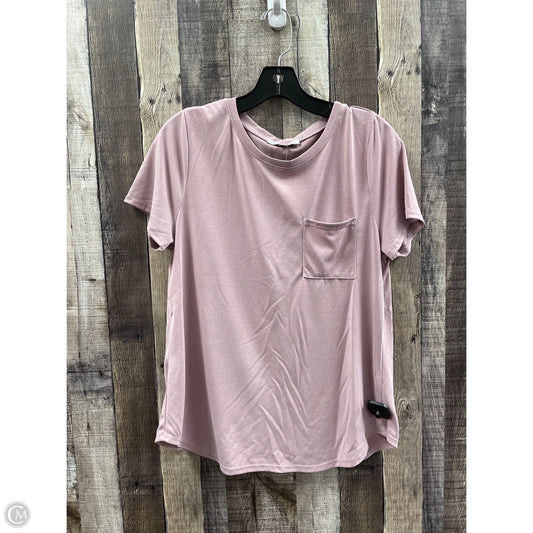 Top Short Sleeve By Green Envelope In Purple, Size: M
