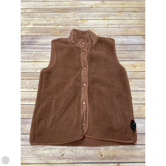 Vest Fleece By Lou And Grey In Brown, Size: M