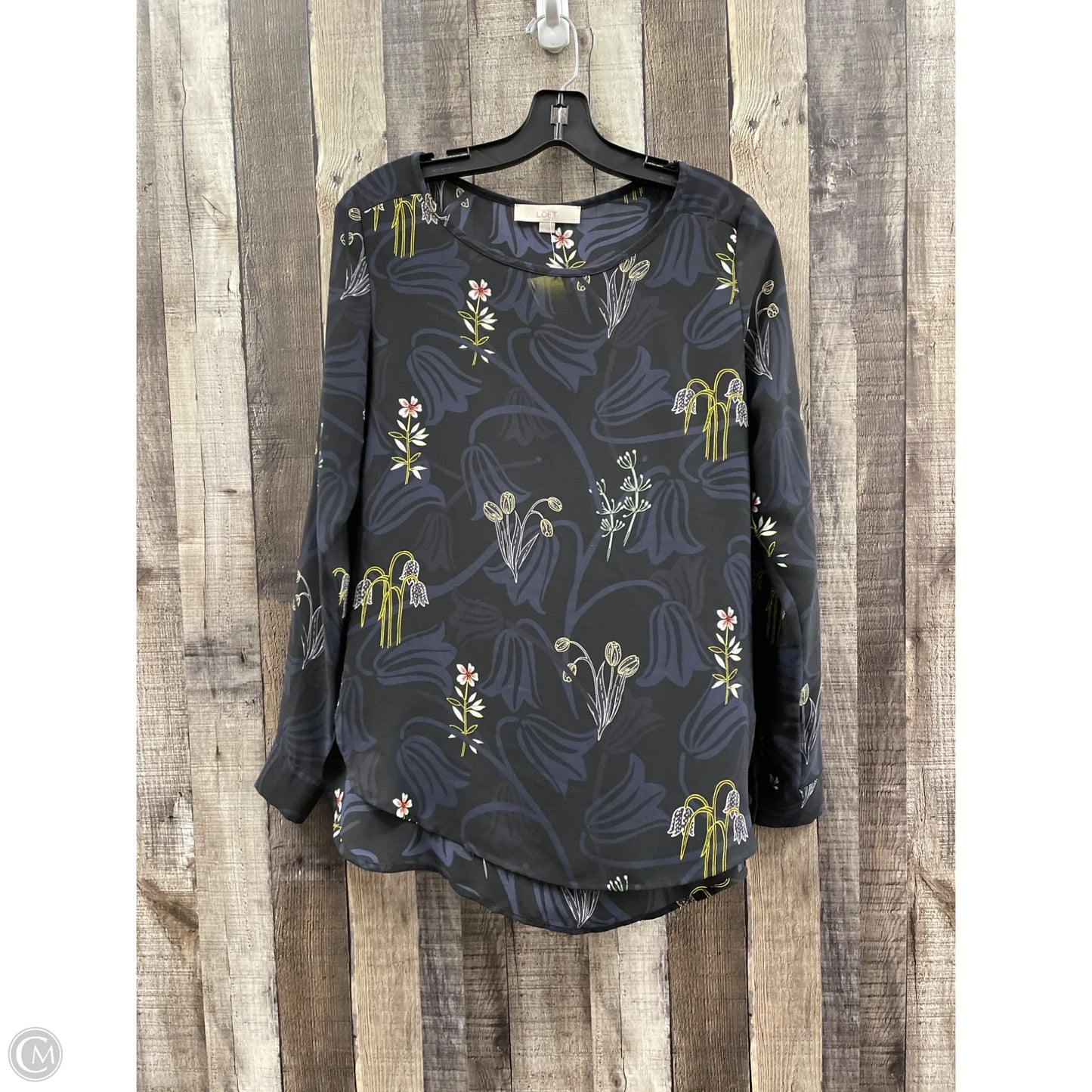 Top Long Sleeve By Loft In Multi-colored, Size: S