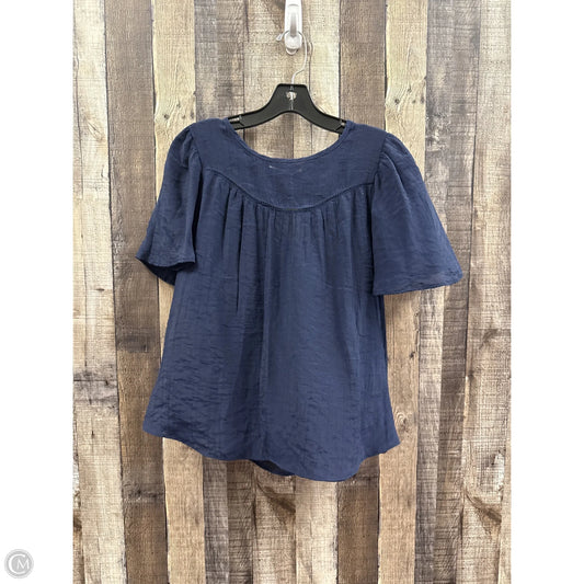 Top Short Sleeve By Nanette By Nanette Lepore In Navy, Size: M