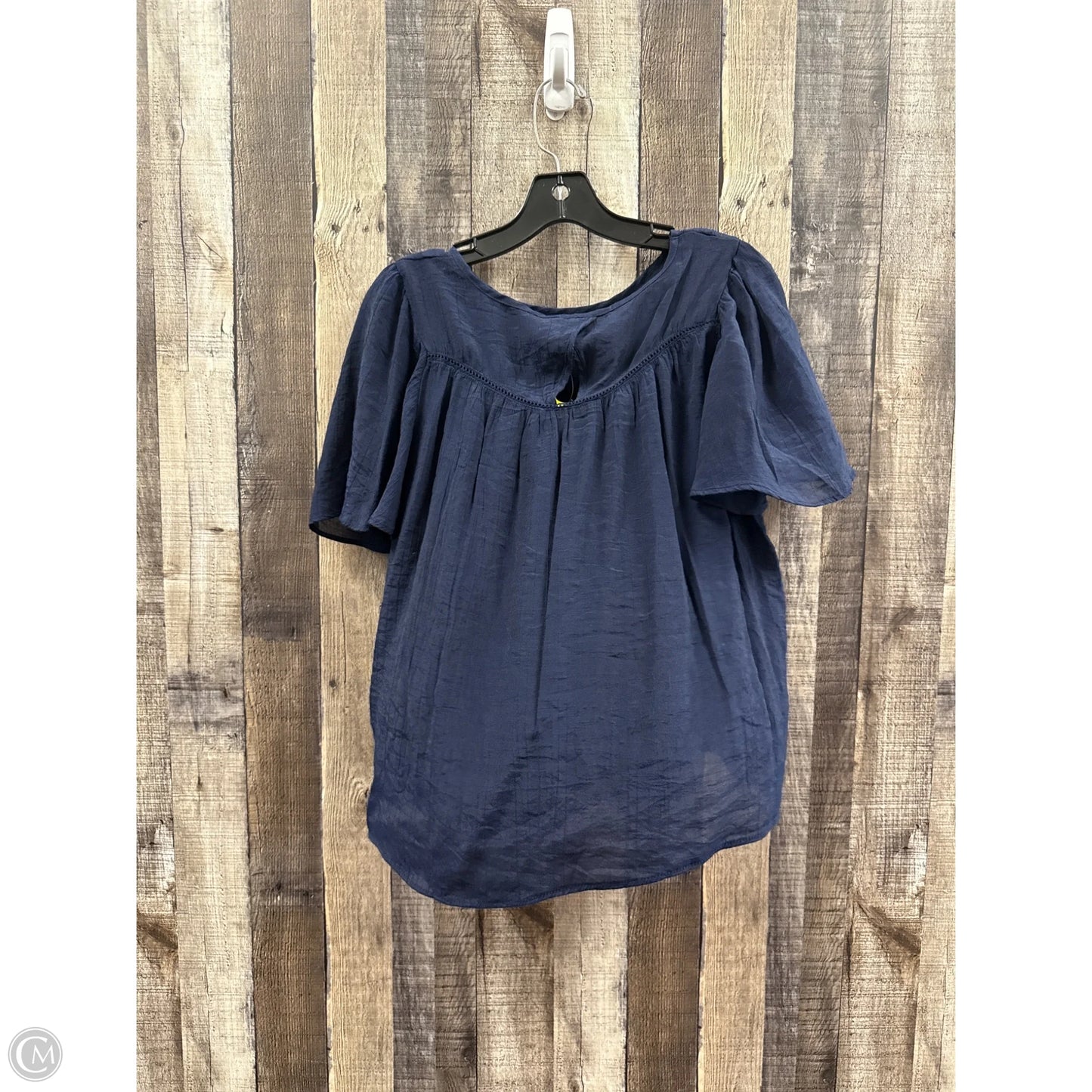 Top Short Sleeve By Nanette By Nanette Lepore In Navy, Size: M