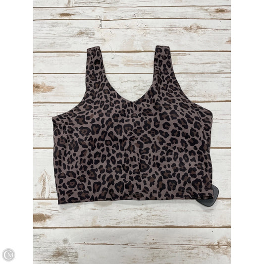 Athletic Tank Top By Yogalicious In Animal Print, Size: M