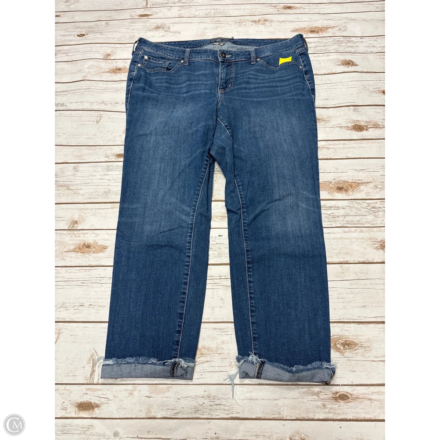 Jeans Boyfriend By Torrid In Blue Denim, Size: 16