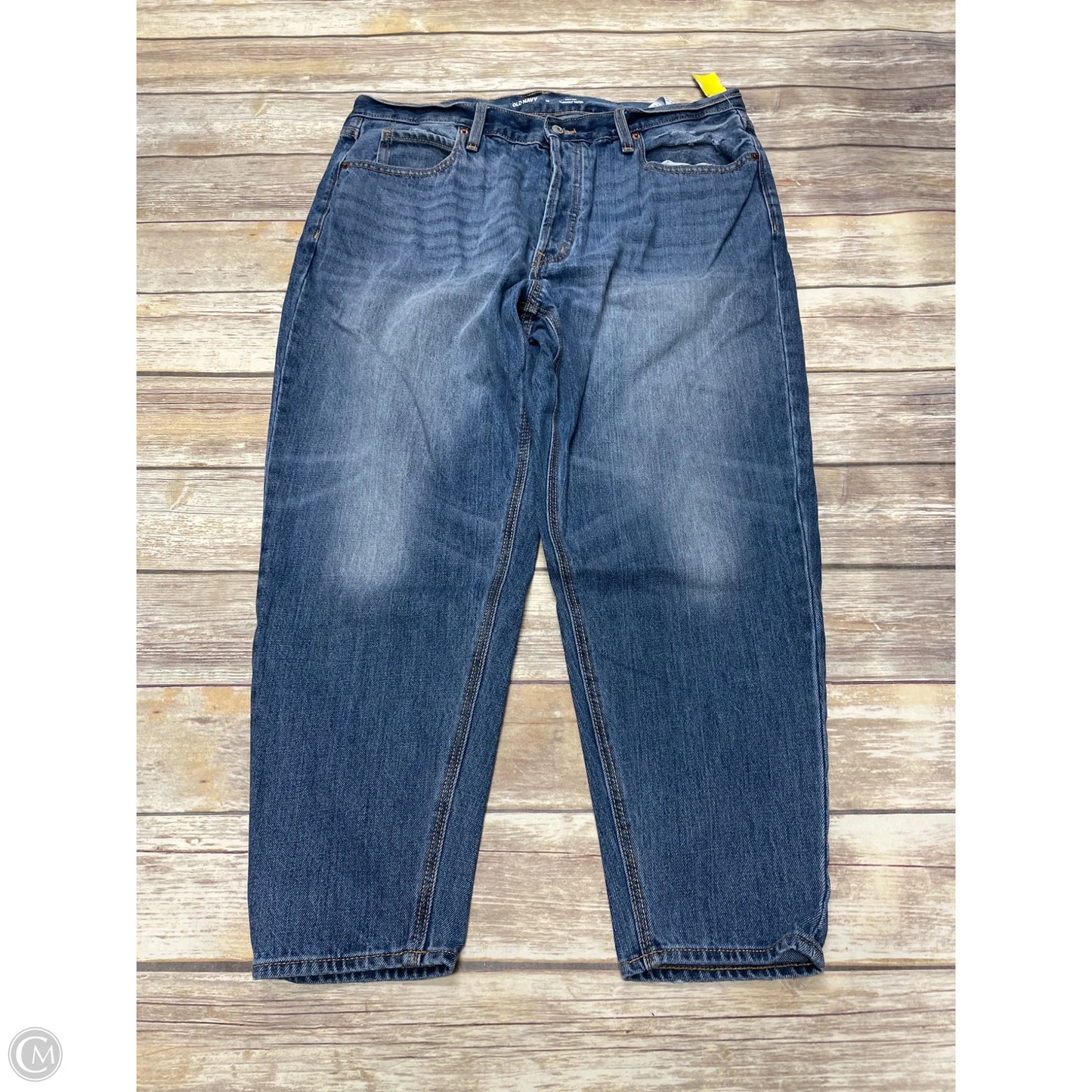 Jeans Boyfriend By Old Navy In Blue Denim, Size: 16