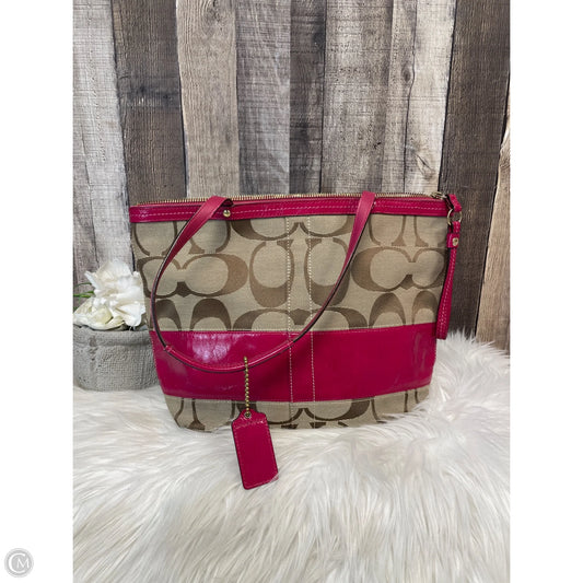Handbag Designer By Coach, Size: Medium
