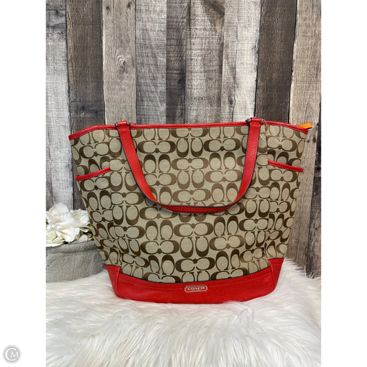 Handbag Designer By Coach, Size: Large