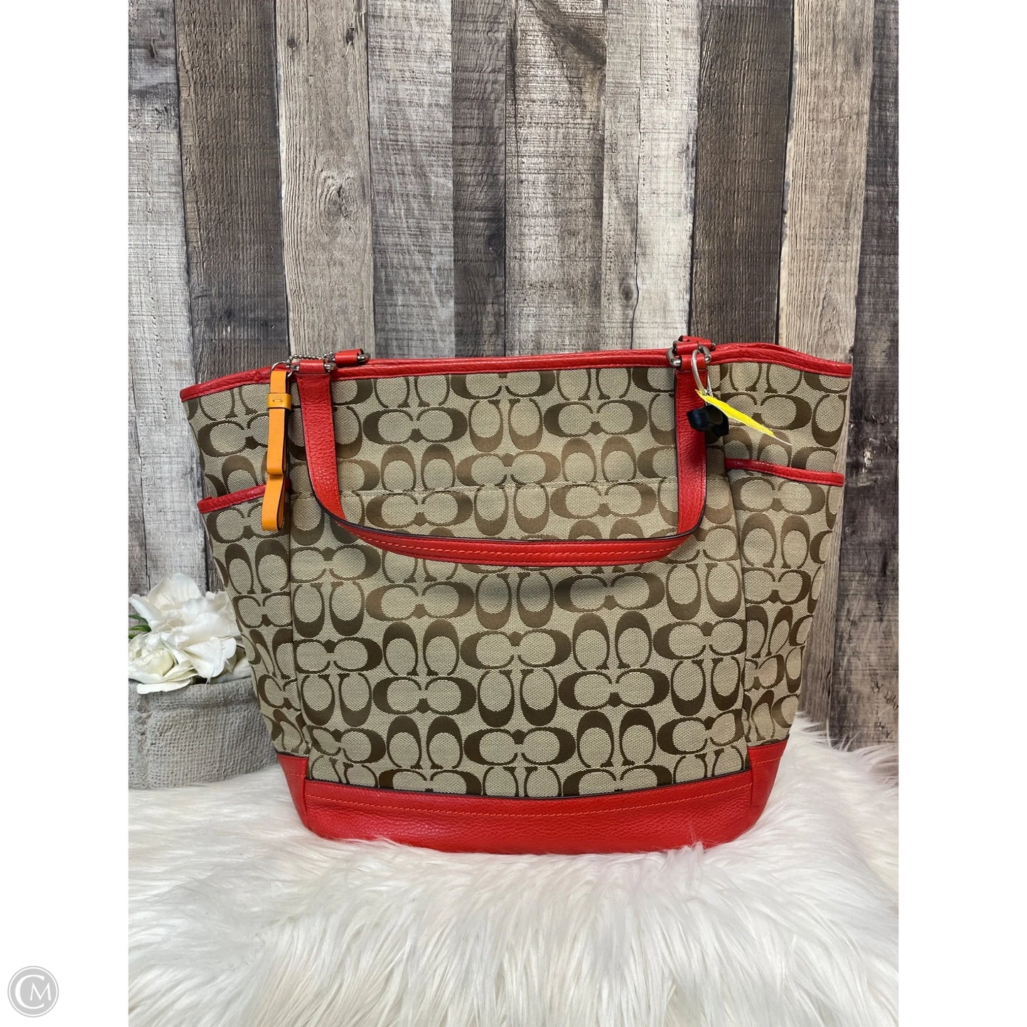 Handbag Designer By Coach, Size: Large
