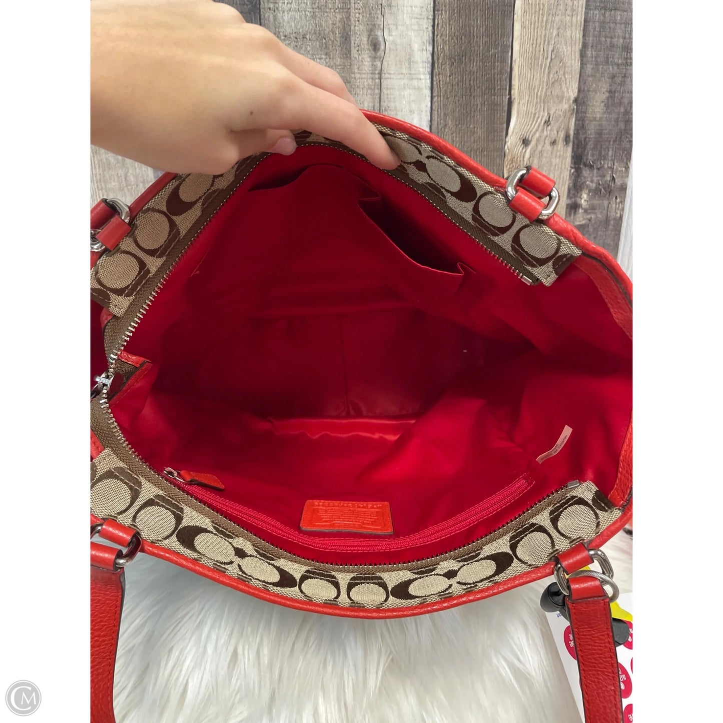 Handbag Designer By Coach, Size: Large