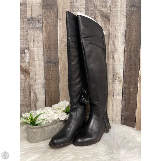Boots Over-the-knee Flats By Franco Sarto In Black, Size: 5