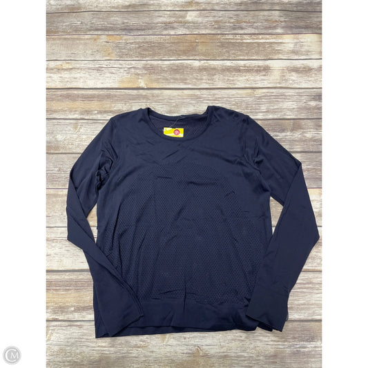 Athletic Top Long Sleeve Crewneck By Lululemon In Navy, Size: L