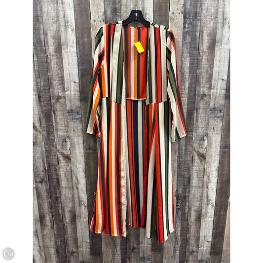 Cardigan By Cmf In Striped Pattern, Size: L