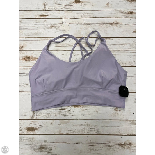Athletic Bra By Athletic Works In Purple, Size: Xxl