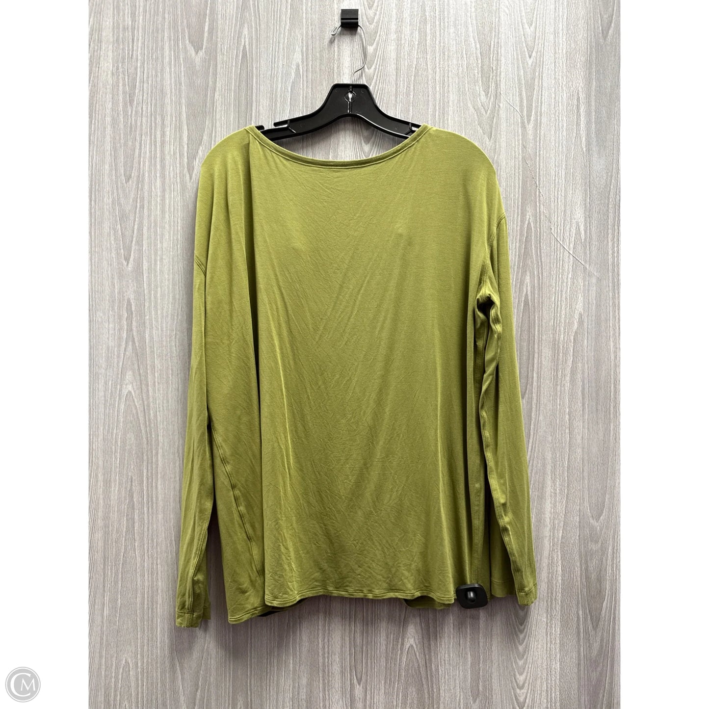 Athletic Top Long Sleeve Crewneck By Lululemon In Green, Size: L