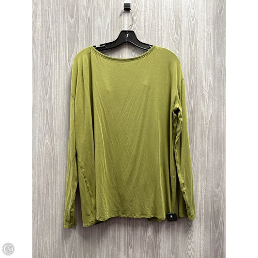 Athletic Top Long Sleeve Crewneck By Lululemon In Green, Size: L