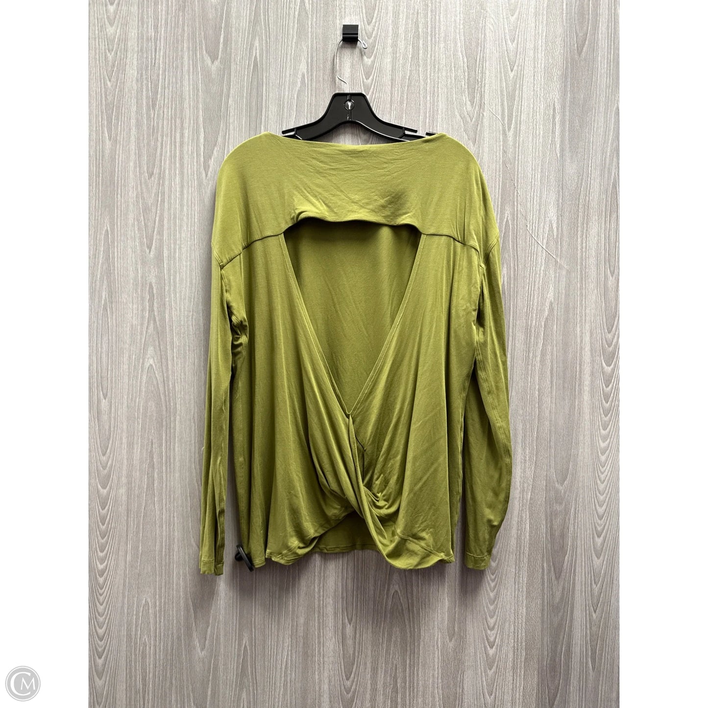 Athletic Top Long Sleeve Crewneck By Lululemon In Green, Size: L