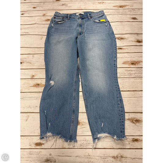 Jeans Flared By Abercrombie And Fitch In Blue Denim, Size: 12