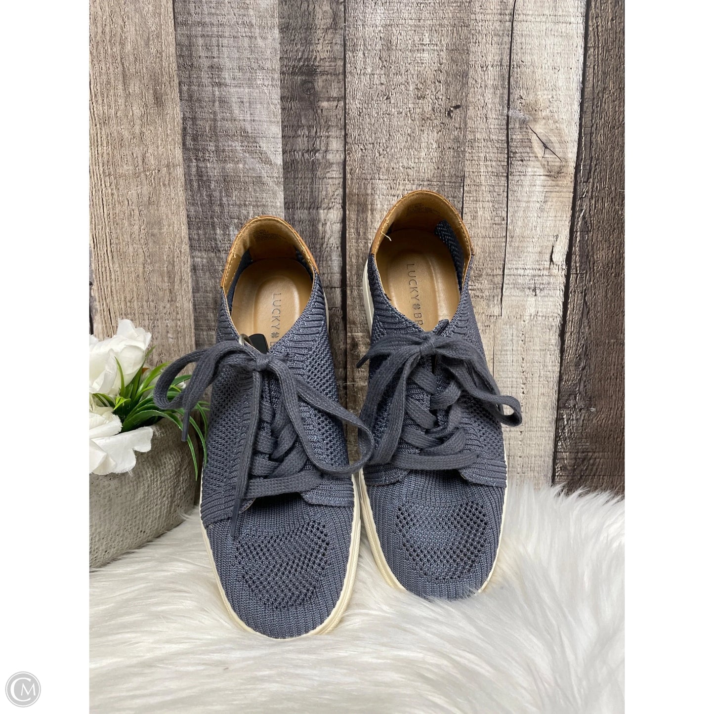 Shoes Sneakers By Lucky Brand In Blue, Size: 6.5