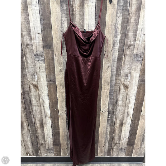 Dress Party Long By Windsor In Maroon, Size: Xl