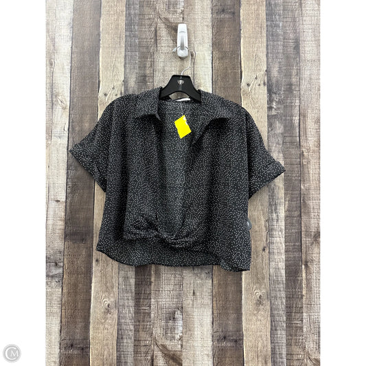 Top Short Sleeve By Urban Outfitters In Polkadot Pattern, Size: S