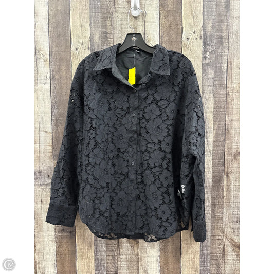 Top Long Sleeve By Express In Black, Size: M
