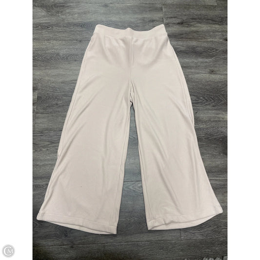 Pants Wide Leg By Adrianna Papell In Beige, Size: S