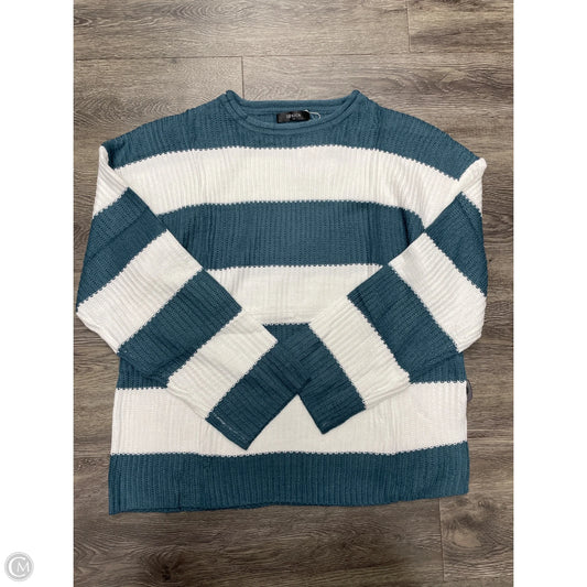 Sweater By Zesica In Green & White, Size: Xl
