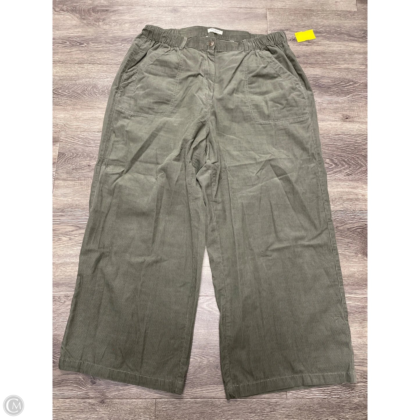 Pants Corduroy By Max Studio In Green, Size: 1x