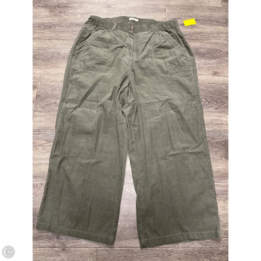 Pants Corduroy By Max Studio In Green, Size: 1x