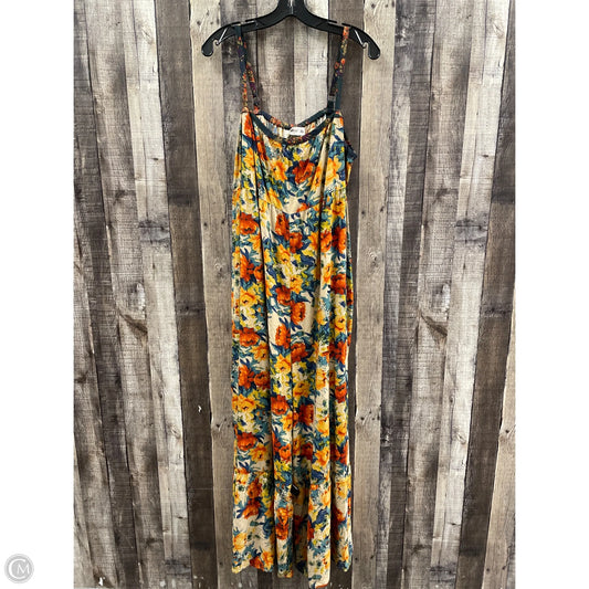 Jumpsuit By Natural Life In Floral Print, Size: Xl