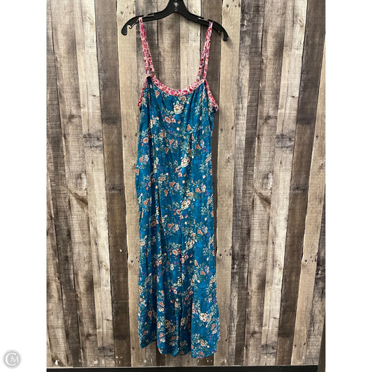 Jumpsuit By Natural Life In Floral Print, Size: Xl