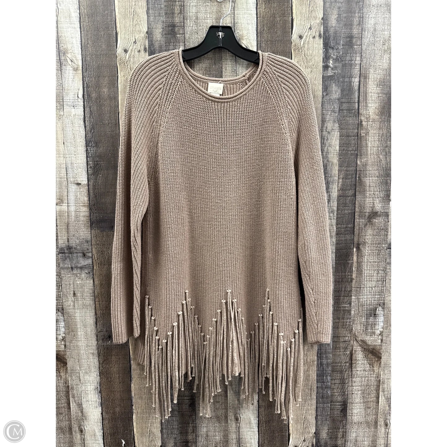 Sweater By Chicos In Brown, Size: L