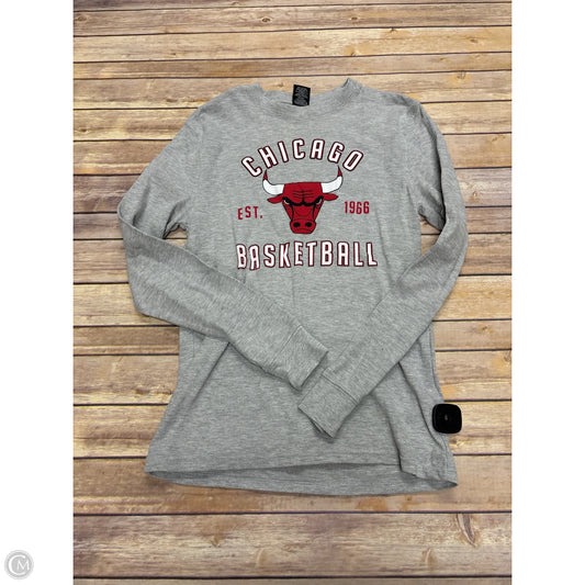 Top Long Sleeve By Cme In Grey, Size: S