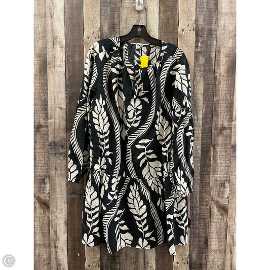 Dress Casual Short By H&m In Black & Cream, Size: L