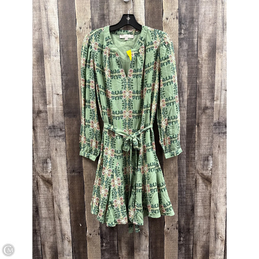 Dress Casual Midi By Loft In Green, Size: Lp